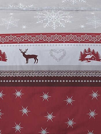 Housse de couette 260x240 VIXEN + 2 taies matière Polaire