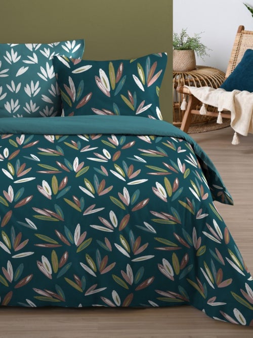 Housse de couette 260x240 WALDO + 2 taies coton 57 fils - Kiabi