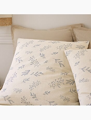 Housse de couette 260x240cm + 2 taies d'oreiller imprimées 100% gaze de coton