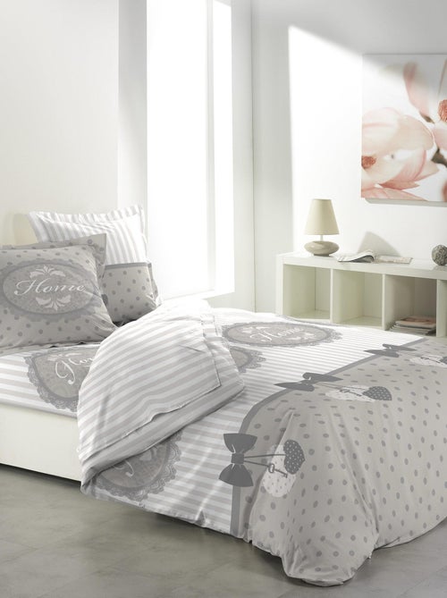 Housse de couette 6 pieces Collection Romantic Home - Kiabi