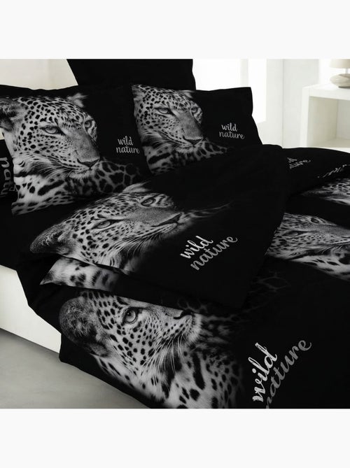 Housse de couette 6 pieces wild leopard - Kiabi