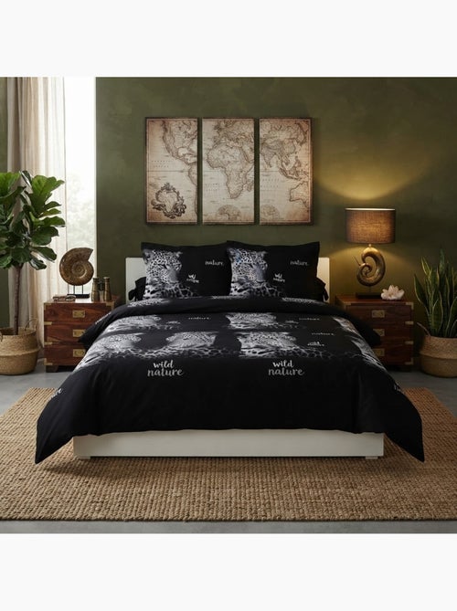 Housse de couette 6 pieces wild leopard - Kiabi