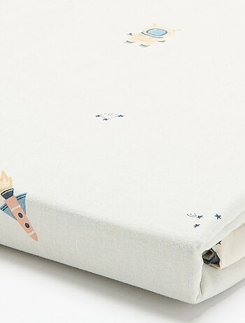 Housse de couette à motif 1 personne 80 x 120 cm en coton