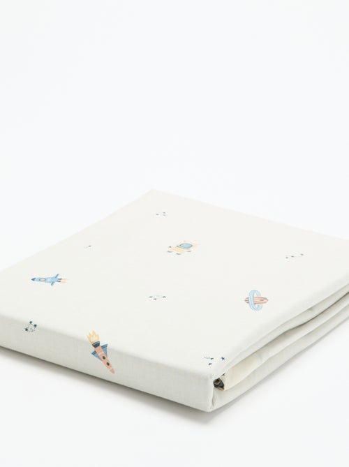 Housse de couette à motif 1 personne 80 x 120 cm en coton - Kiabi Housse de couette à motif 1 personne 80 x 120 cm en coton - Kiabi