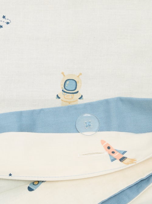 Housse de couette à motif 1 personne 80 x 120 cm en coton - Kiabi Housse de couette à motif 1 personne 80 x 120 cm en coton - Kiabi