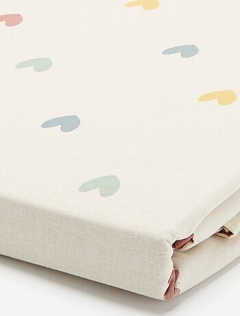 Housse de couette à motif 1 personne 80 x 120 cm en coton