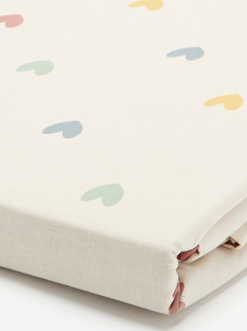 Housse de couette à motif 1 personne 80 x 120 cm en coton - Kiabi