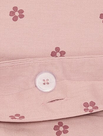 Housse de couette à motif 1 personne 80 x 120 cm en coton