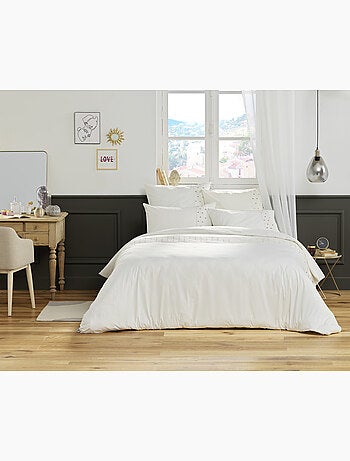 Housse de couette Agathe poivre anthracite 240x260cm
