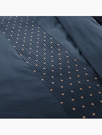 Housse de couette Agathe poivre anthracite 240x260cm