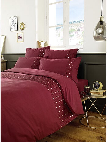 Housse de couette Agathe poivre anthracite 240x260cm