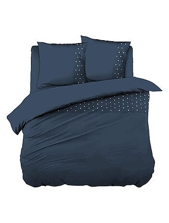Housse de couette Agathe poivre anthracite 240x260cm