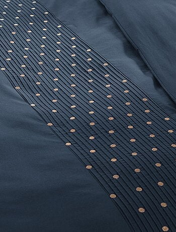 Housse de couette Agathe mure bleu 220x240cm