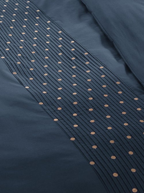 Housse de couette Agathe mure bleu 220x240cm - Kiabi Housse de couette Agathe mure bleu 220x240cm - Kiabi