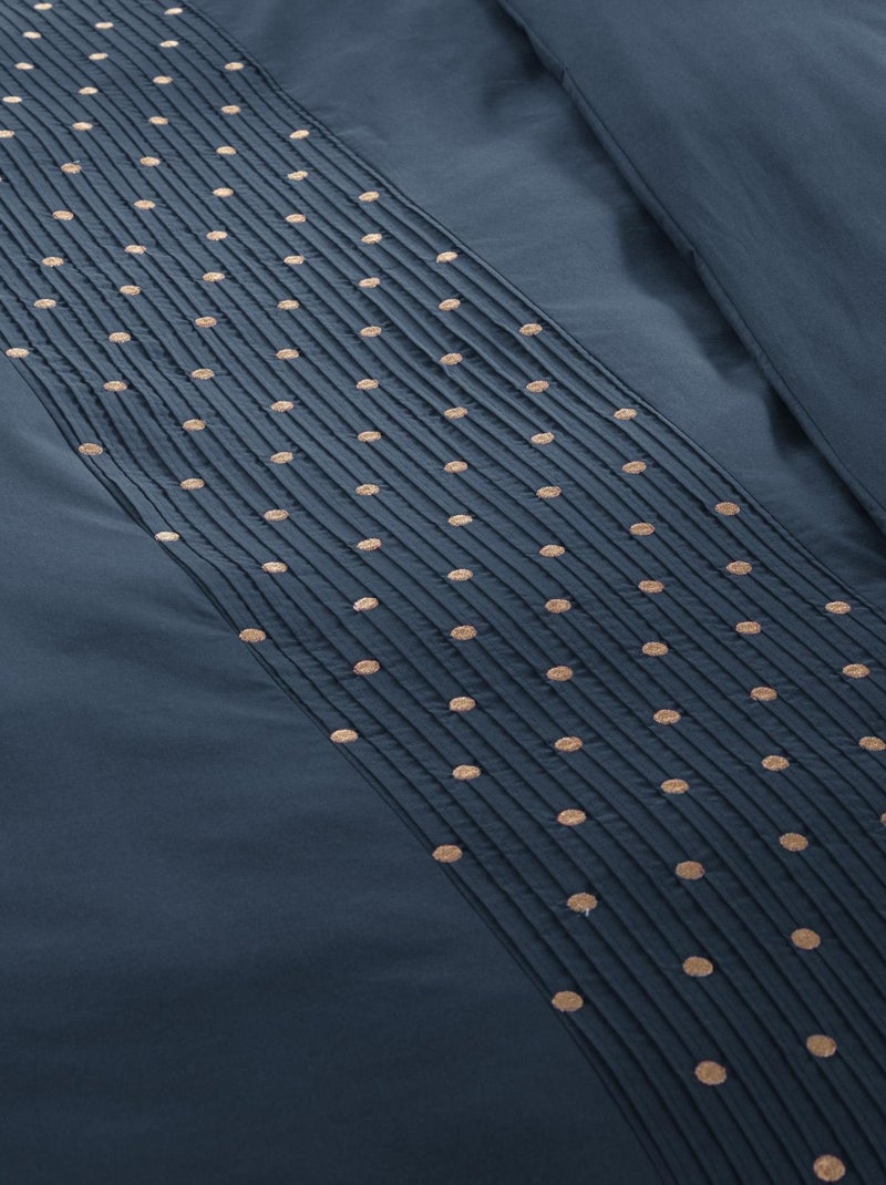 Housse de couette Agathe mure bleu 220x240cm Bleu - Kiabi