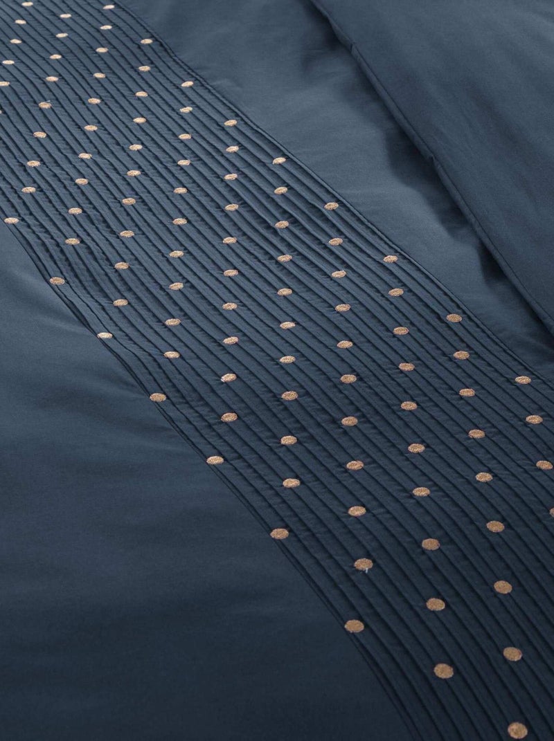 Housse de couette Agathe mure bleu 240x260cm Bleu - Kiabi