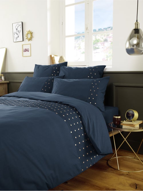 Housse de couette Agathe poivre anthracite 240x260cm - Kiabi