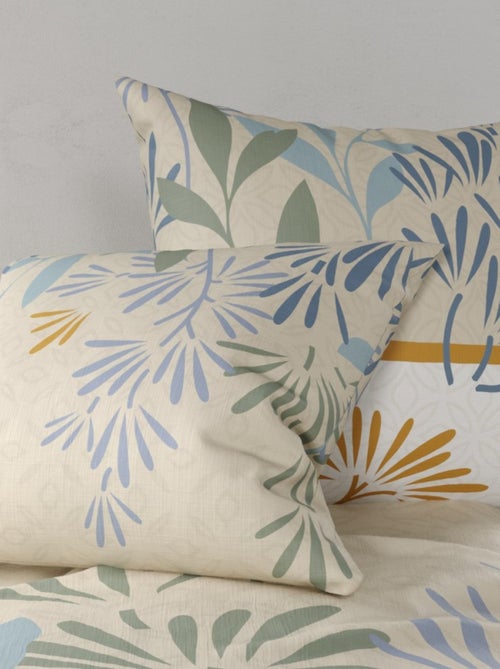 Housse de couette AGIL + 2 taies coton 57 fils - Kiabi