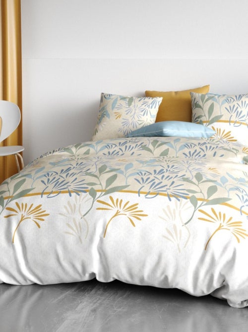 Housse de couette AGIL + 2 taies coton 57 fils - Kiabi