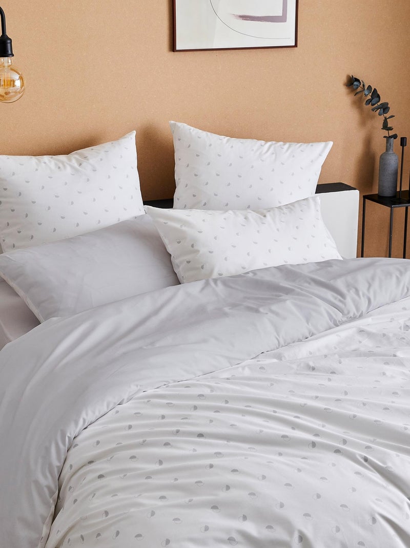 Housse de couette ALEX Gris clair - Kiabi