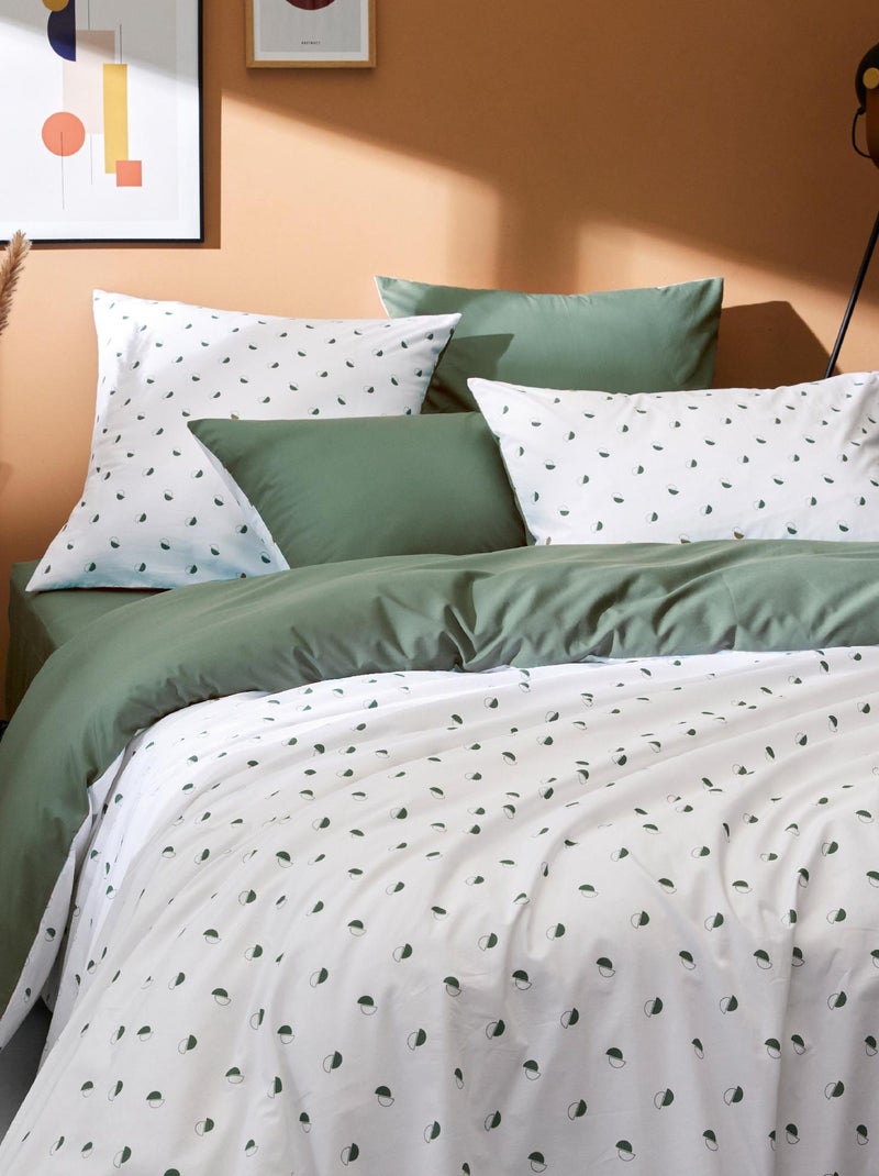 Housse de couette ALEX Kaki - Kiabi