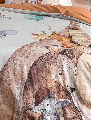 Housse de couette animaux de la fôret