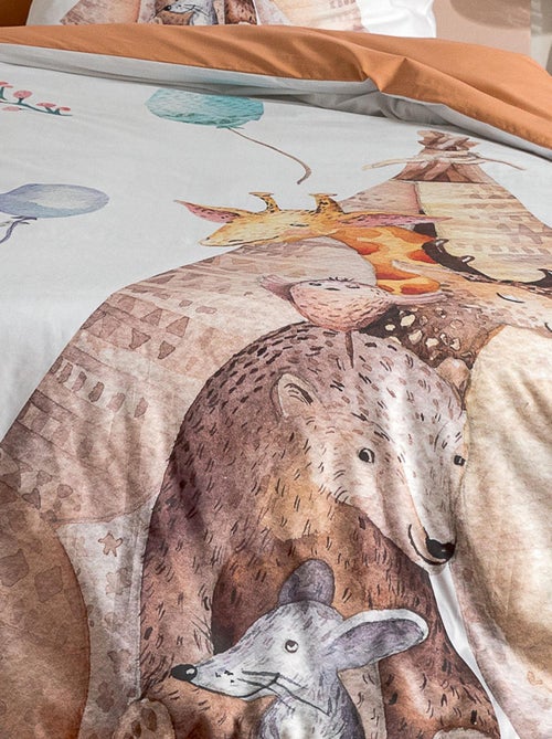 Housse de couette animaux de la fôret - Kiabi