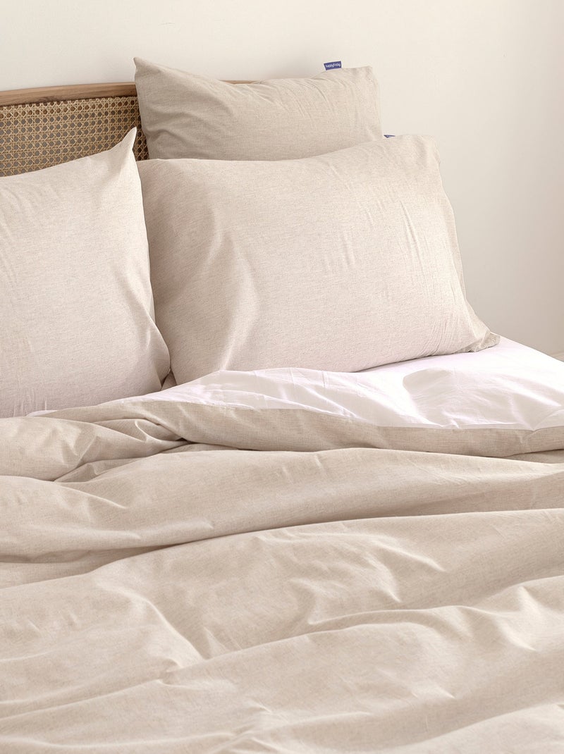 Housse de couette Area "Happyfriday" Beige - Kiabi