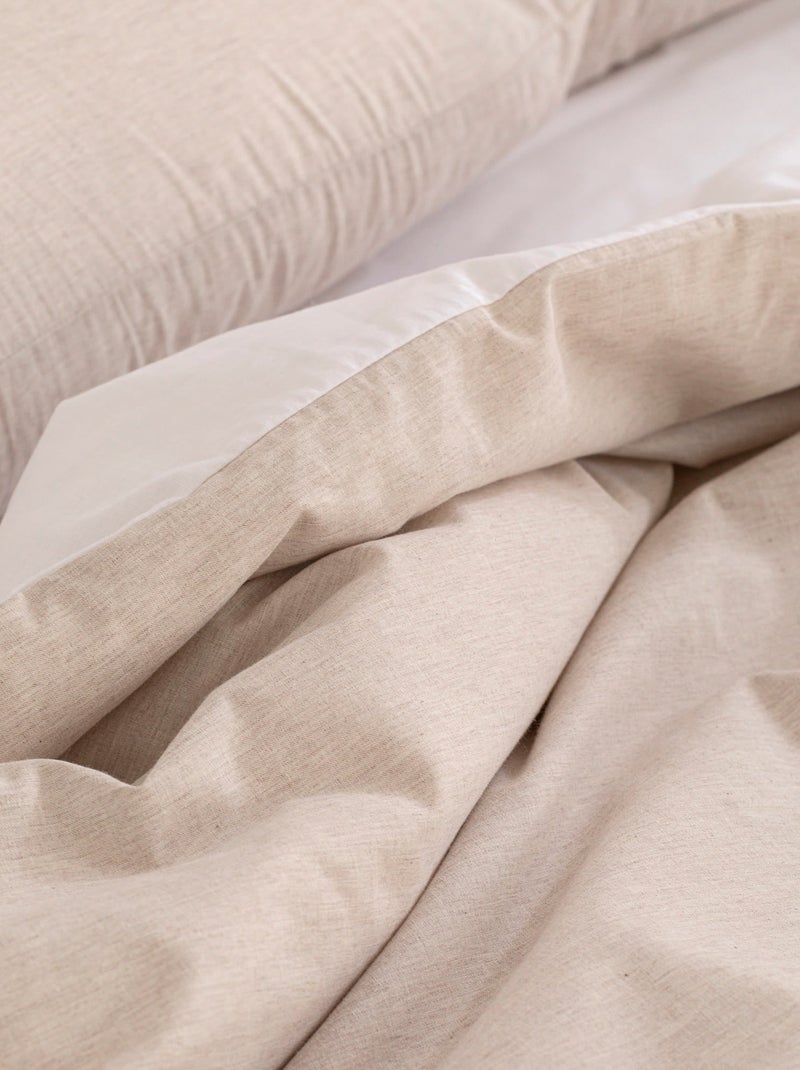 Housse de couette Area "Happyfriday" Beige - Kiabi