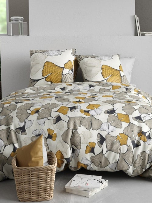 Housse de couette AROM + 2 taies coton 57 fils - Kiabi