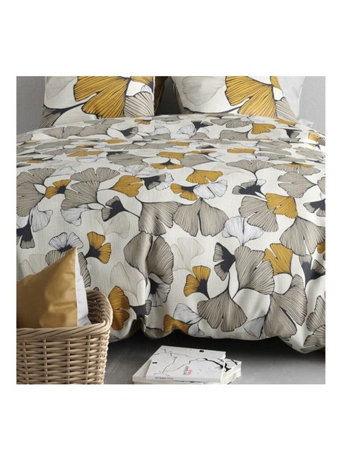 Housse de couette AROM + 2 taies coton 57 fils - Kiabi