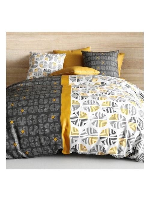 Housse de couette Arturo + taie(s) 100% coton 57 fils - Kiabi Housse de couette Arturo + taie(s) 100% coton 57 fils - Kiabi