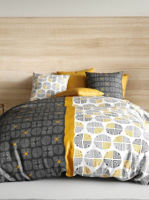 Housse de couette Arturo + taie(s) 100% coton 57 fils - Kiabi Housse de couette Arturo + taie(s) 100% coton 57 fils - Kiabi