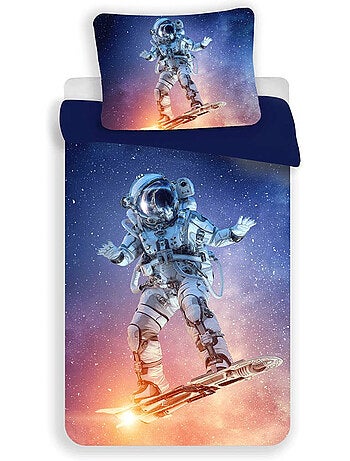 Housse de couette Astronaute 140x200 cm + taie - Ensemble literie enfant