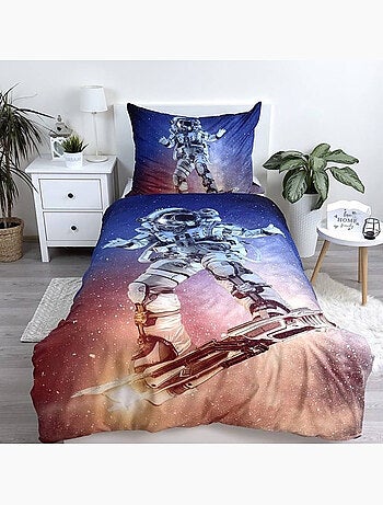 Housse de couette Astronaute 140x200 cm + taie - Ensemble literie enfant