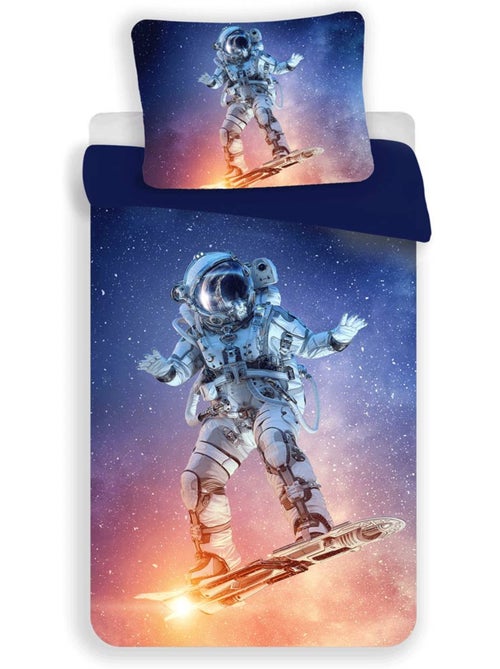 Housse de couette Astronaute 140x200 cm + taie - Ensemble literie enfant - Kiabi