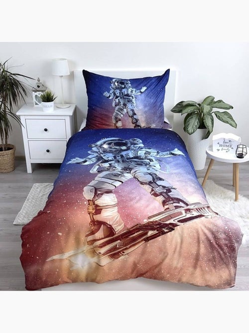 Housse de couette Astronaute 140x200 cm + taie - Ensemble literie enfant - Kiabi
