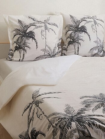 Housse de couette avec imprimé tropical