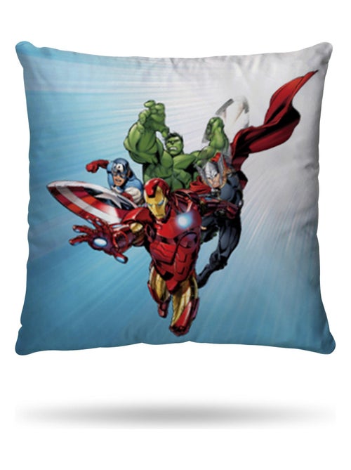 Housse de couette Avengers Originals Marvel 140x200 cm - 100% Coton - Bleu et blanc - Kiabi