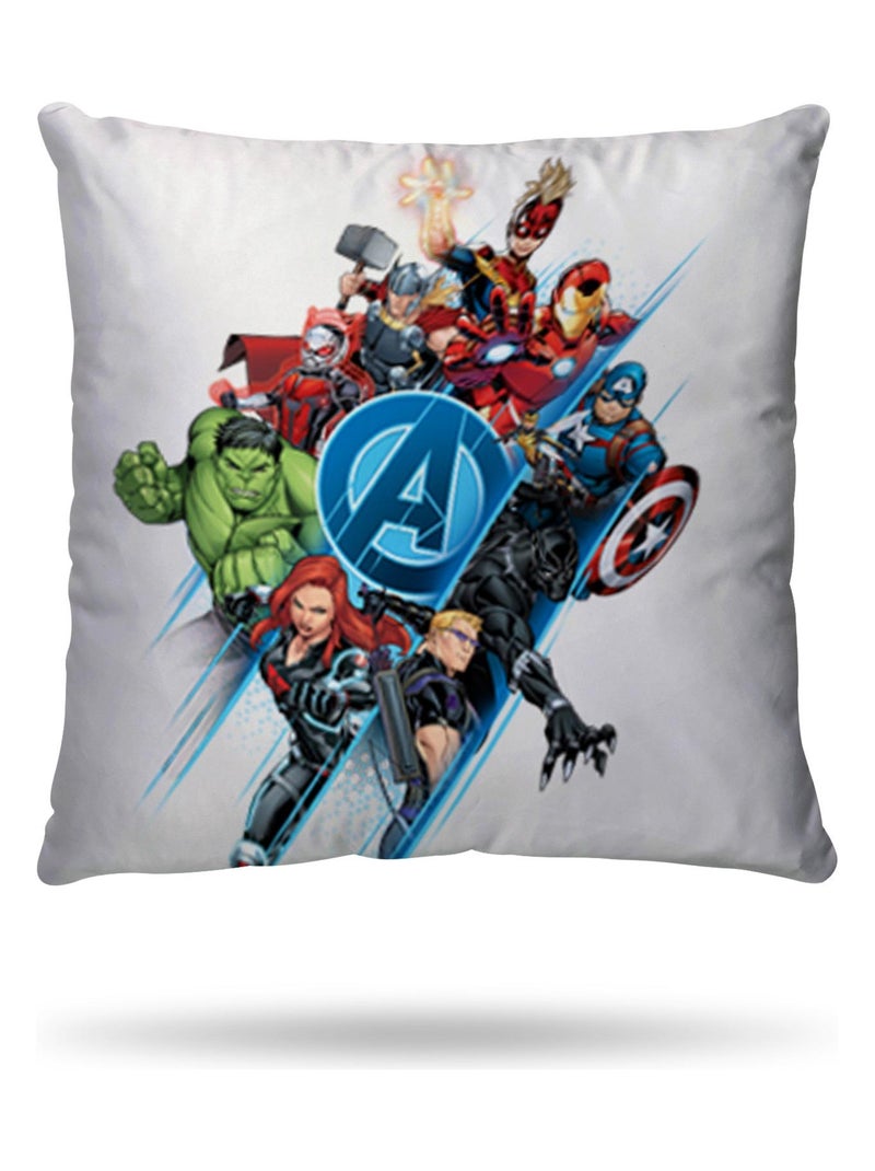 Housse de couette Avengers Team Marvel 140x200 cm - 100% Coton - Blanc Blanc - Kiabi