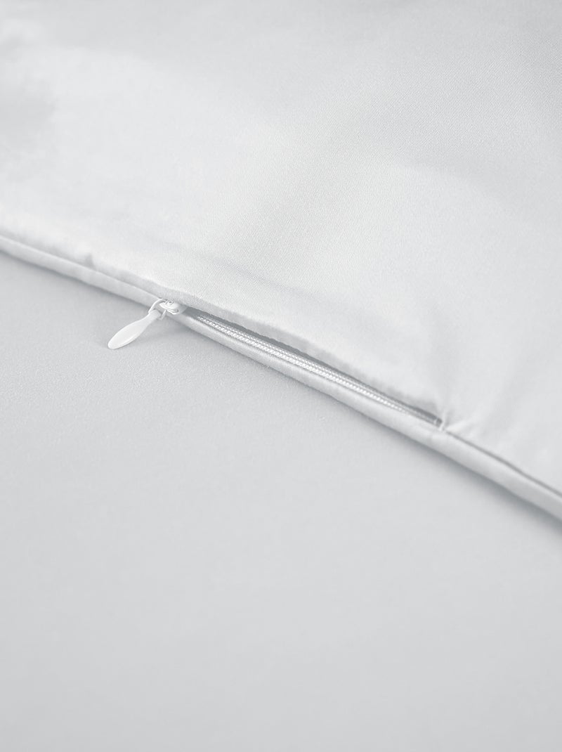 Housse de couette Bambou 120 fils Blanc - Kiabi