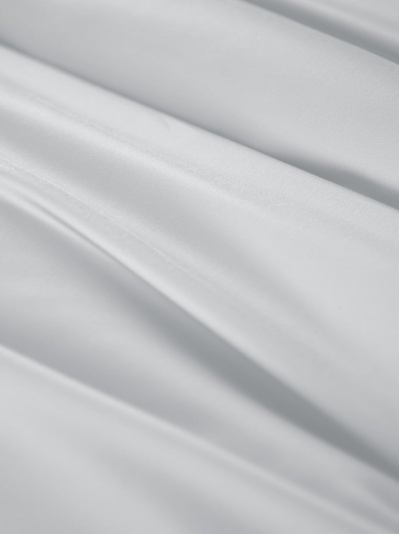Housse de couette Bambou 120 fils Blanc - Kiabi