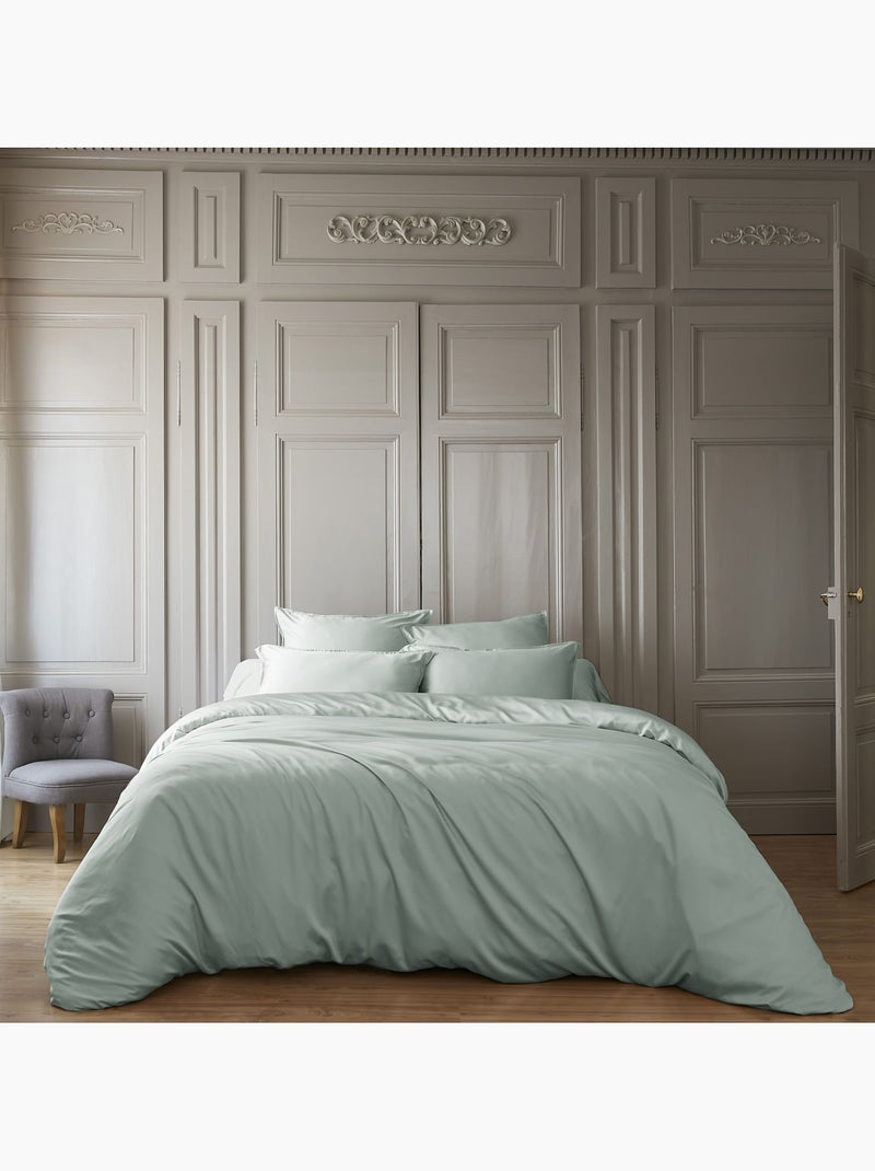 Housse de couette bambou Vert d'eau - Kiabi