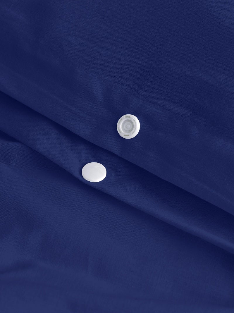 Housse de couette Basic "Happyfriday" Bleu marine - Kiabi