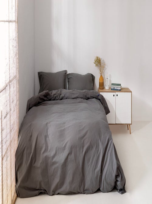 Housse de couette Basic "Happyfriday" - Kiabi