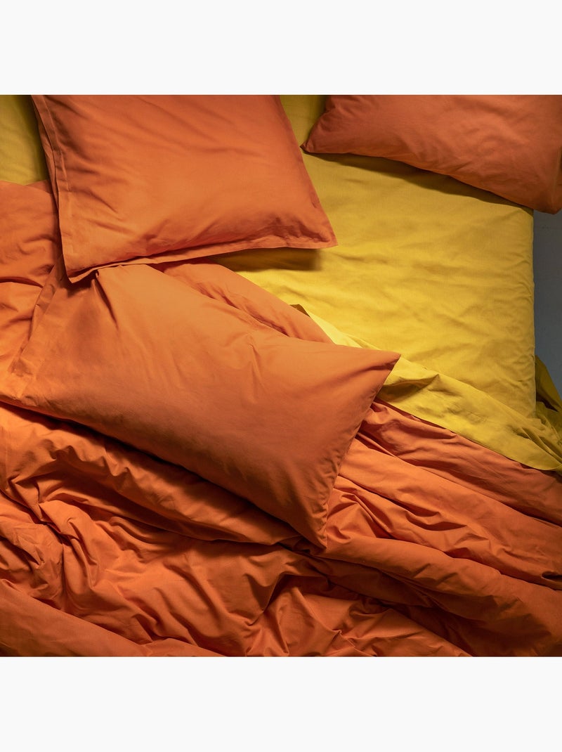 Housse de couette Basic "Happyfriday" Marron - Kiabi