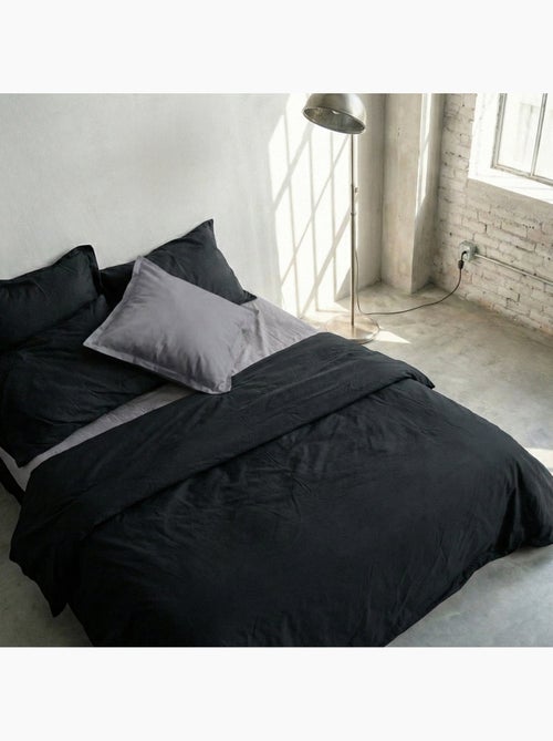 Housse de couette Basic "Happyfriday" - Kiabi