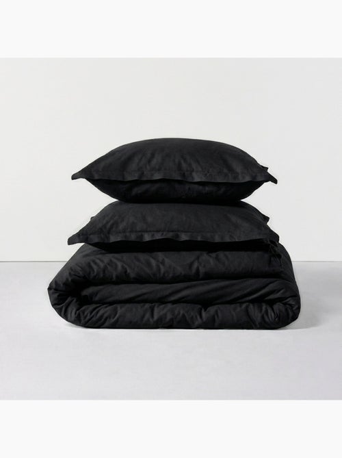 Housse de couette Basic "Happyfriday" - Kiabi
