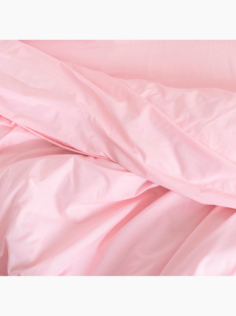Housse de couette Basic "Happyfriday" Rose pâle - Kiabi