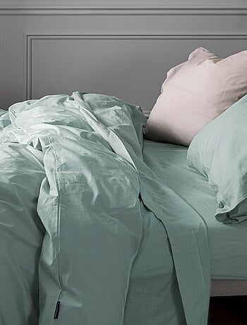 Housse de couette Basic "Happyfriday" - Vert olive - Kiabi - 39.99€